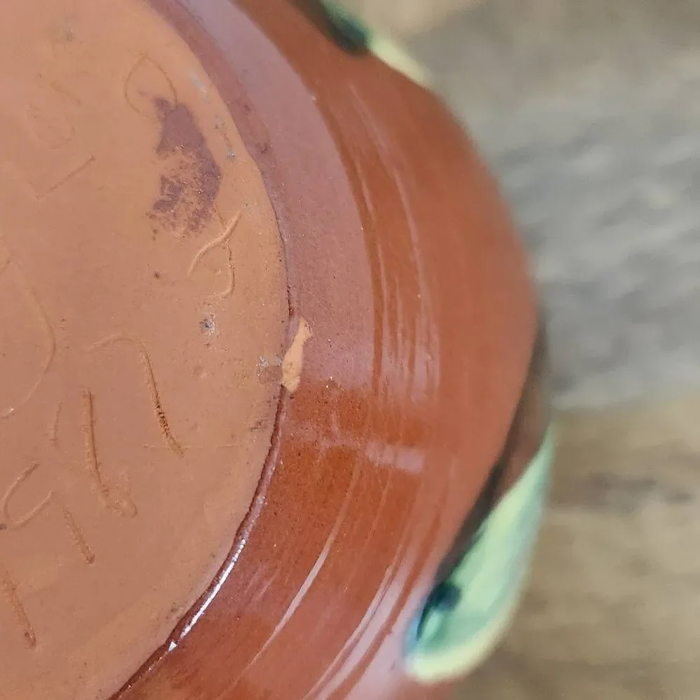 Dorothy Long Redware Vintage Pottery Creamer Redware Pottery 1987 Redware